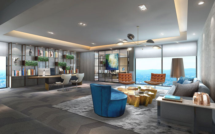 金融公司經理辦公室裝修